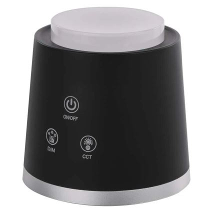 LED Hämardatav laetav laualamp 4-ühes LED/6W/3,7V 3000K/4000K/6500K 1500mAh must