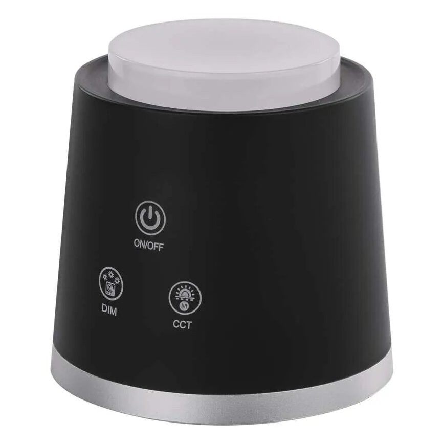 LED Hämardatav laetav laualamp 4-ühes LED/6W/3,7V 3000K/4000K/6500K 1500mAh must