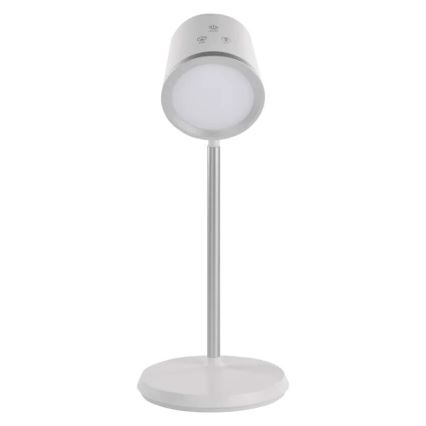 LED Hämardatav laetav laualamp 4-ühes LED/6W/3,7V 3000K/4000K/6500K 1500mAh valge