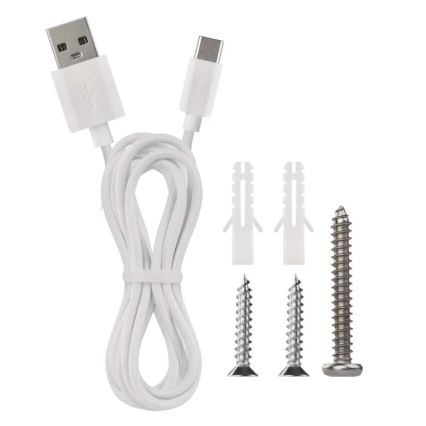 LED Hämardatav laetav laualamp 4-ühes LED/6W/3,7V 3000K/4000K/6500K 1500mAh valge