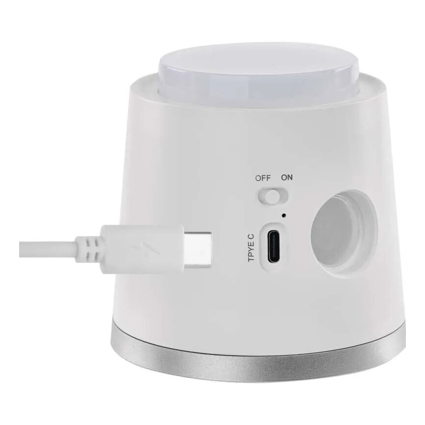 LED Hämardatav laetav laualamp 4-ühes LED/6W/3,7V 3000K/4000K/6500K 1500mAh valge