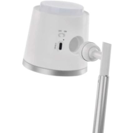 LED Hämardatav laetav laualamp 4-ühes LED/6W/3,7V 3000K/4000K/6500K 1500mAh valge