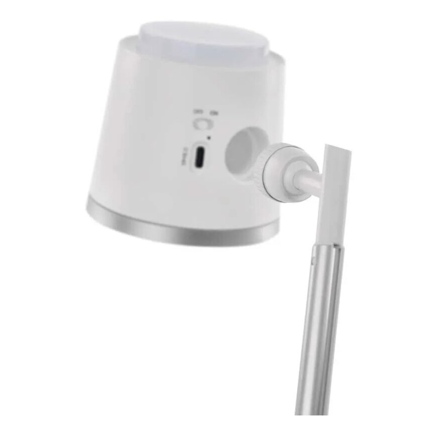 LED Hämardatav laetav laualamp 4-ühes LED/6W/3,7V 3000K/4000K/6500K 1500mAh valge