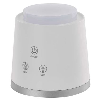 LED Hämardatav laetav laualamp 4-ühes LED/6W/3,7V 3000K/4000K/6500K 1500mAh valge