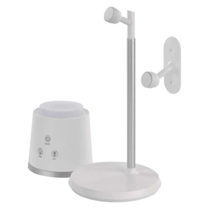 LED Hämardatav laetav laualamp 4-ühes LED/6W/3,7V 3000K/4000K/6500K 1500mAh valge