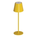 LED Hämardatav laetav laualamp INITA LED/1,2W/1800 mAh IP54 kollane