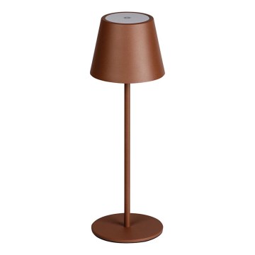 LED Hämardatav laetav laualamp INITA LED/1,2W/1800 mAh IP54 pruun