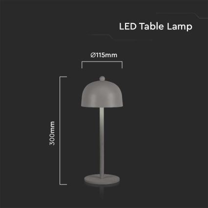 LED Hämardatav laetav puutetundlik laualamp LED/1W/5V 3000-6000K 1800 mAh hall