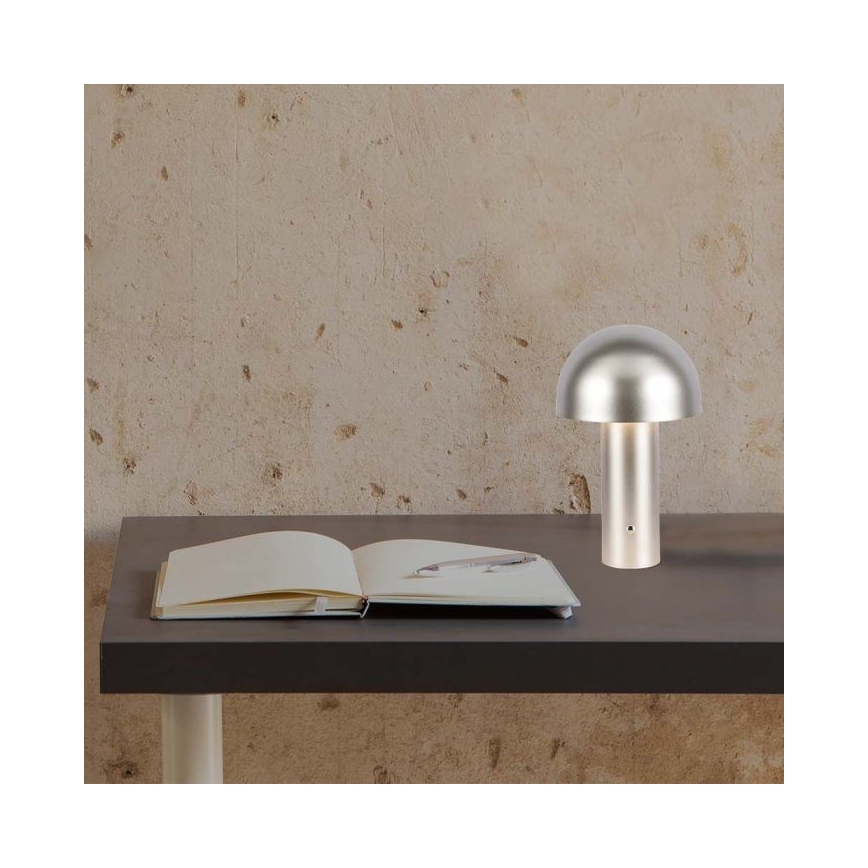 LED Hämardatav laetav puutetundlik laualamp LED/1W/5V 3000-6000K 1800 mAh kuldne