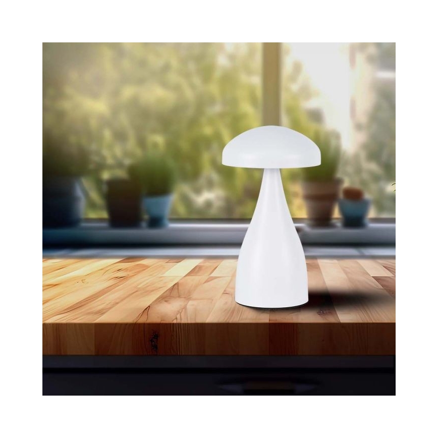 LED Hämardatav laetav puutetundlik laualamp LED/1W/5V 3000-6000K 1800 mAh valge