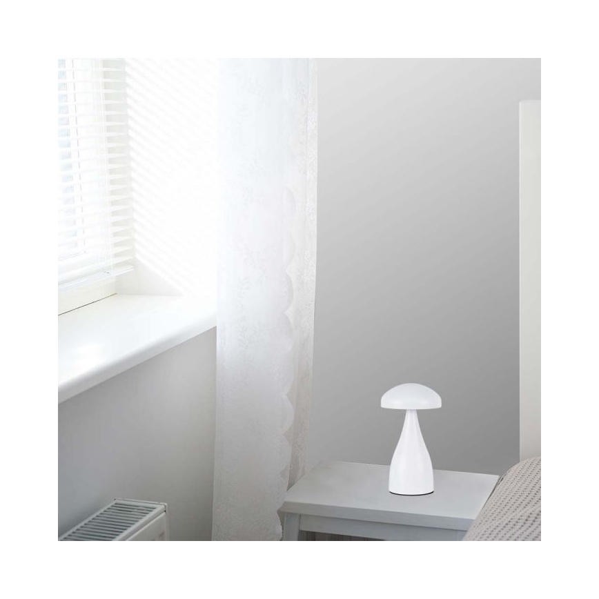LED Hämardatav laetav puutetundlik laualamp LED/1W/5V 3000-6000K 1800 mAh valge