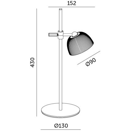 LED Hämardatav laetav laualamp 4-ühes LED/3,5W/5V 3000/4000/6500K IP54 1800 mAh must