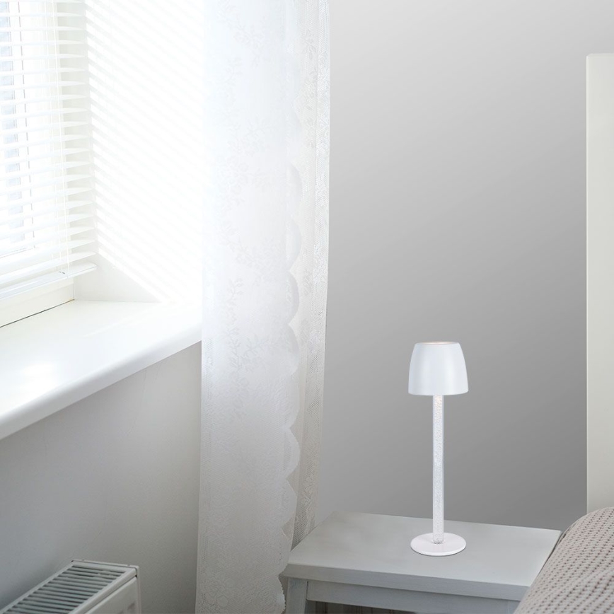 LED Hämardatav laetav puutetundlik laualamp LED/3W/5V 3000K 1800 mAh must