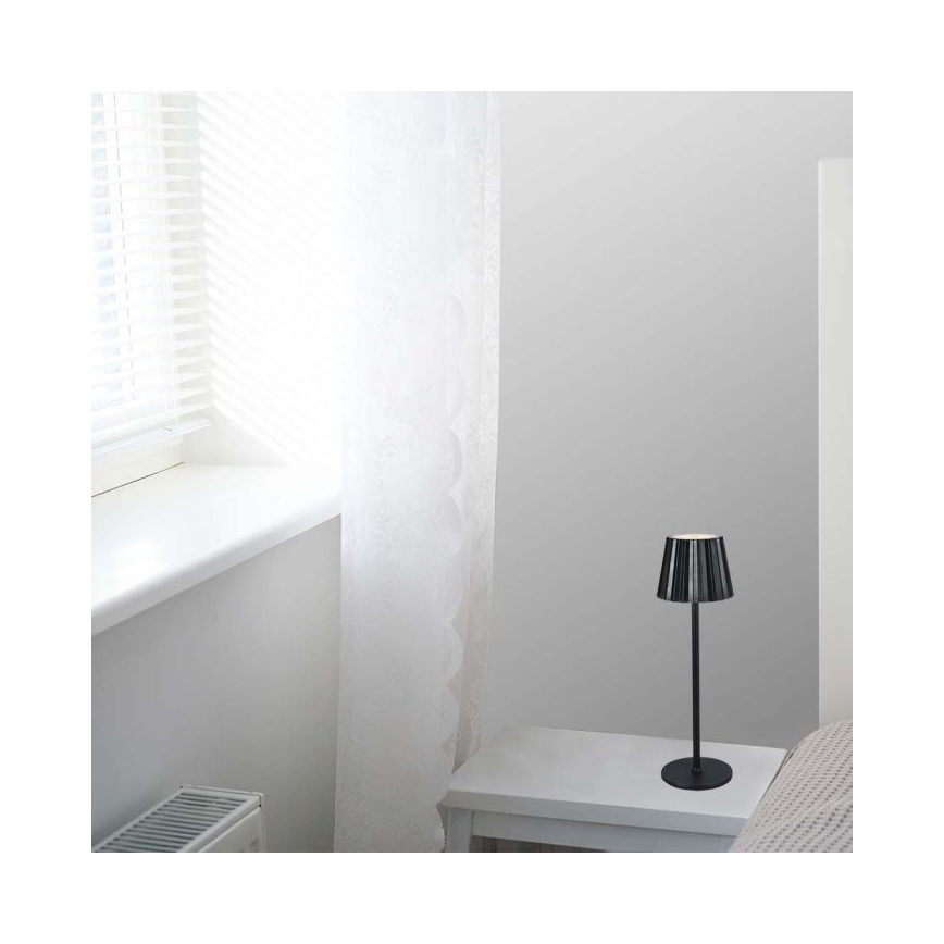 LED Hämardatav laetav puutetundlik laualamp LED/4W/5V 3000-6000K 1800 mAh must