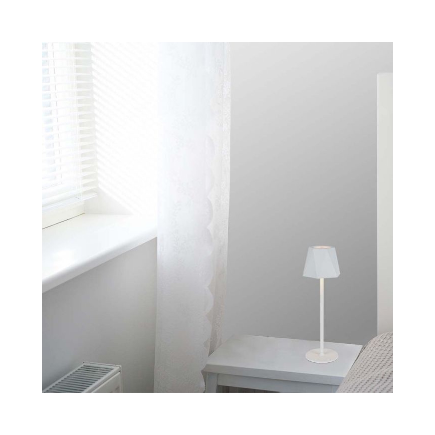 LED Hämardatav laetav puutetundlik laualamp LED/4W/5V 3000-6000K 1800 mAh valge