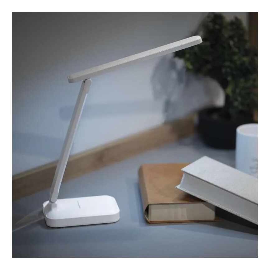 LED Hämardatav laetav laualamp LED/5W/3,7V 3000K/4000K/6500K 800mAh valge