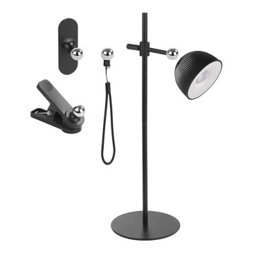 LED Hämardatav laetav laualamp magnetiga 4-ühes LED/4,2W/3,7V 4000K 1200mAh must