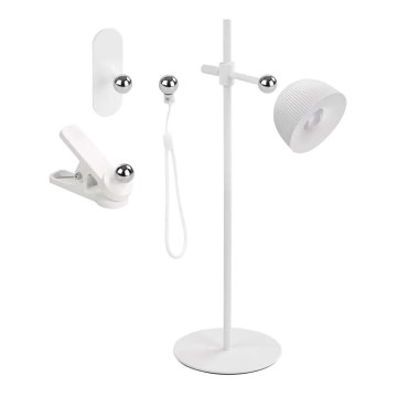 LED Hämardatav laetav laualamp magnetiga 4-ühes LED/4,2W/3,7V 4000K 1200mAh valge