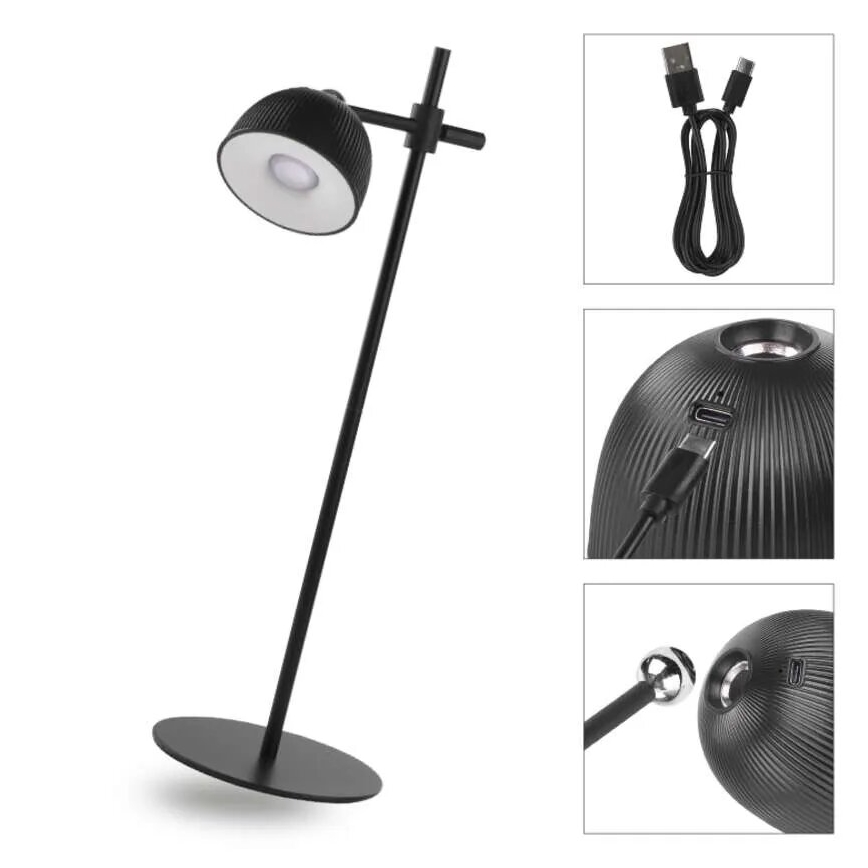 LED Hämardatav laetav laualamp magnetiga 4-ühes LED/4,2W/3,7V 4000K 1200mAh must