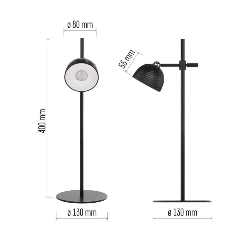 LED Hämardatav laetav laualamp magnetiga 4-ühes LED/4,2W/3,7V 4000K 1200mAh must