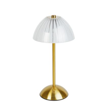 LED-hämardatav laetav laualamp PARIS LED/2W/5V 2700K/4000K/6500K 800 mAh kuldne