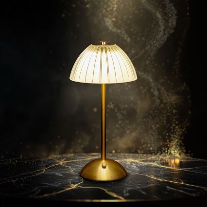 LED-hämardatav laetav laualamp PARIS LED/2W/5V 2700K/4000K/6500K 800 mAh kuldne