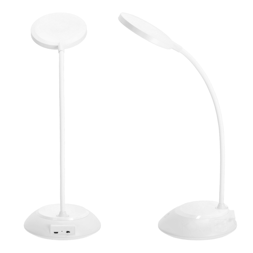 LED Hämardatav laetav laualamp VISUA LED/5W/5V 3000-5000K 1200 mAh valge