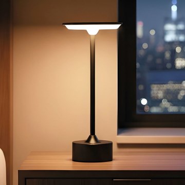 LED hämardatav laetav lauavalgusti NEW YORK LED/1,8W/5V 2700K/4000K/6500K 1200 mAh must