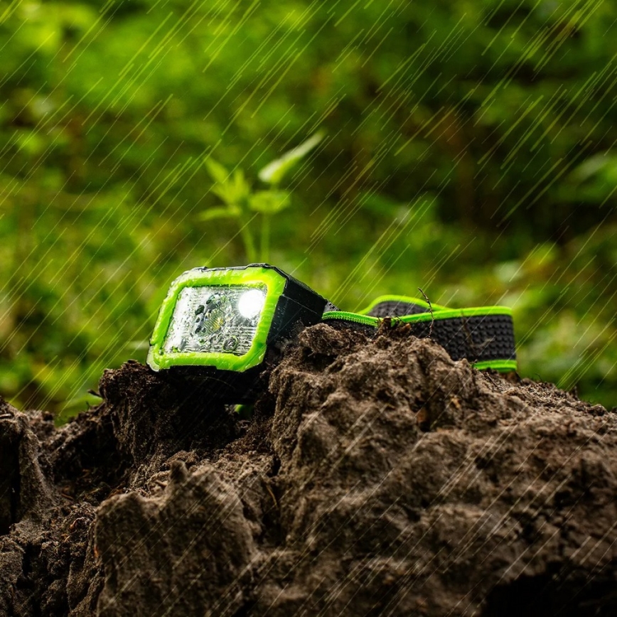 LED-hämardatav laetav otsmikulamp anduriga LED/10W/5V IP66 750 lm 1500 mAh