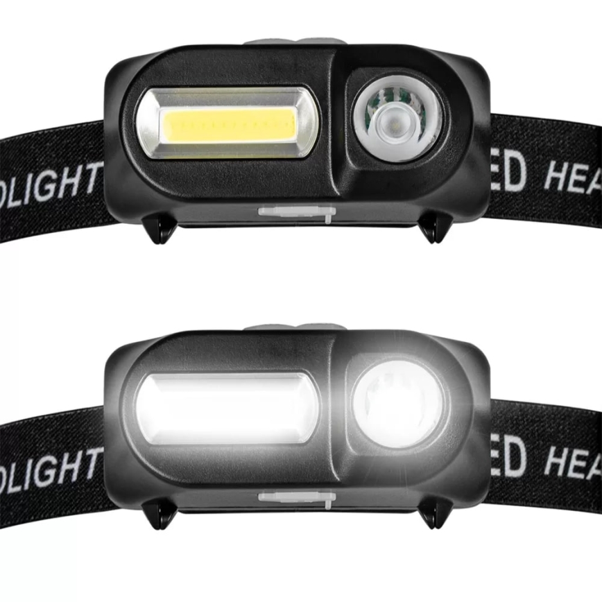 LED Hämardatav laetav pealamp 2xLED/5V IP44 210 läikiv 2000 mAh