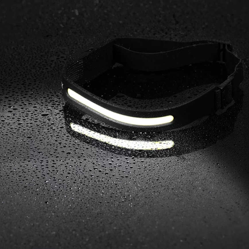 LED Hämardatav laetav pealamp anduriga 2xLED/5V IP44 350 läikiv 1200 mAh