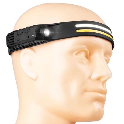 LED Hämardatav laetav pealamp anduriga 3xLED/5V IP44 300 läikiv 1200 mAh