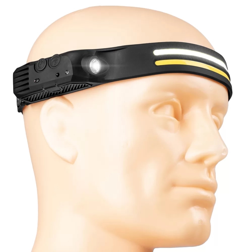 LED Hämardatav laetav pealamp anduriga 3xLED/5V IP44 300 läikiv 1200 mAh