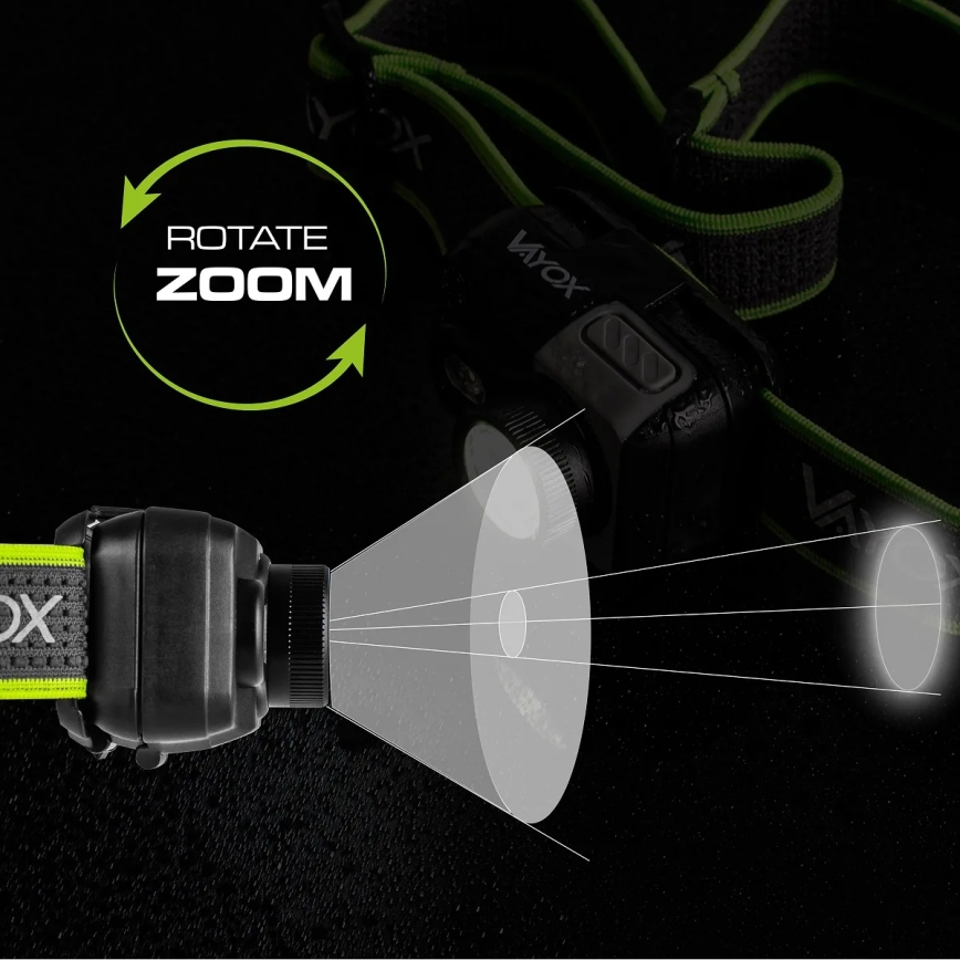 LED hämardatav laetav pealamp LED/10W/5V/3xAAA IP66 800 lm 1000 mAh