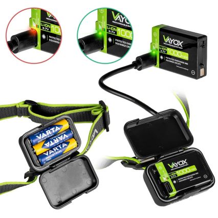 LED hämardatav laetav pealamp LED/10W/5V/3xAAA IP66 800 lm 1000 mAh