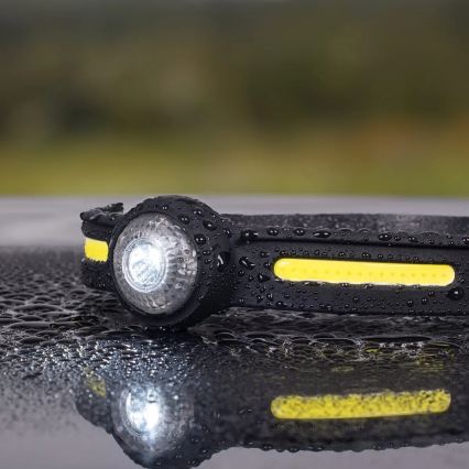 Hämardatav laetav LED-pealamp punase valgusega LED/5V IPX4 550 lm 600 mAh