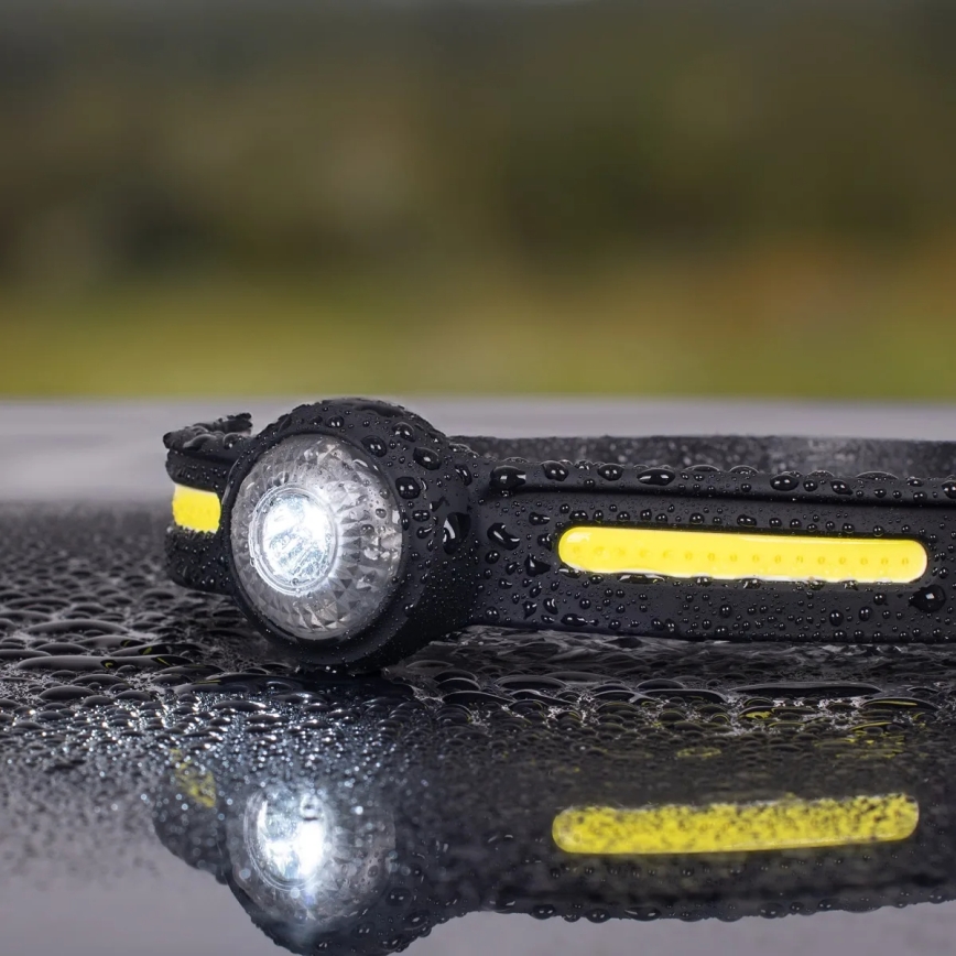 Hämardatav laetav LED-pealamp punase valgusega LED/5V IPX4 550 lm 600 mAh