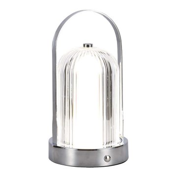 LED Hämardatav laetav puutetundlik laualamp LED/1W/5V 3000-6000K 1800 mAh matt kroom