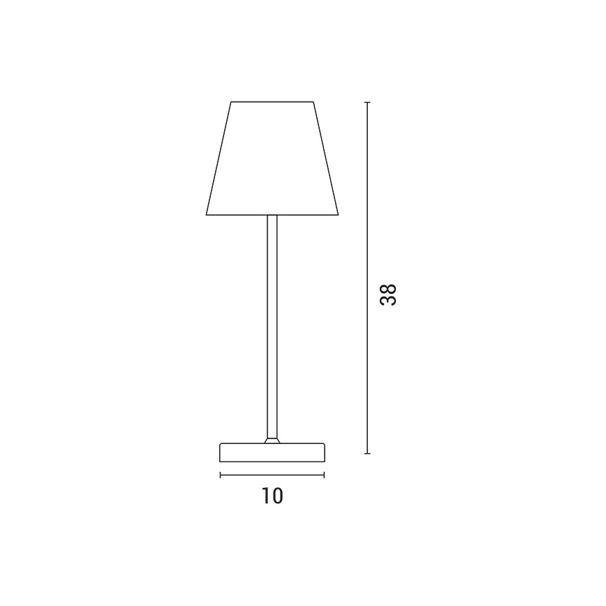 LED Hämardatav laetav puutetundlik laualamp LED/3,5W/5V 5200mAh hall