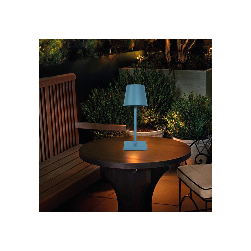 LED Hämardatav laetav puutetundlik laualamp LED/3,5W/5V 5200mAh sinine