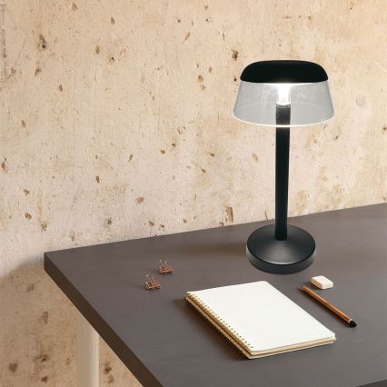LED Hämardatav laetav puutetundlik laualamp LED/3W/5V 3000-6000K 1800 mAh must