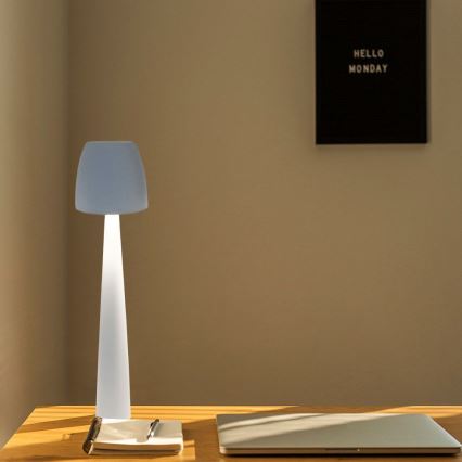 LED Hämardatav laetav puutetundlik laualamp LED/3W/5V 3000-6000K 1800 mAh valge