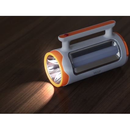 LED Hämardatav laetav taskulamp 2in1 akupanga funktsiooniga LED/5W/230V 3500 mAh