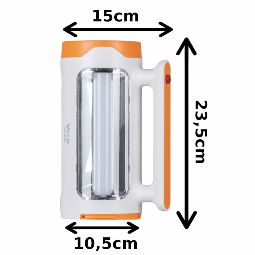 LED Hämardatav laetav taskulamp 2in1 akupanga funktsiooniga LED/5W/230V 3500 mAh
