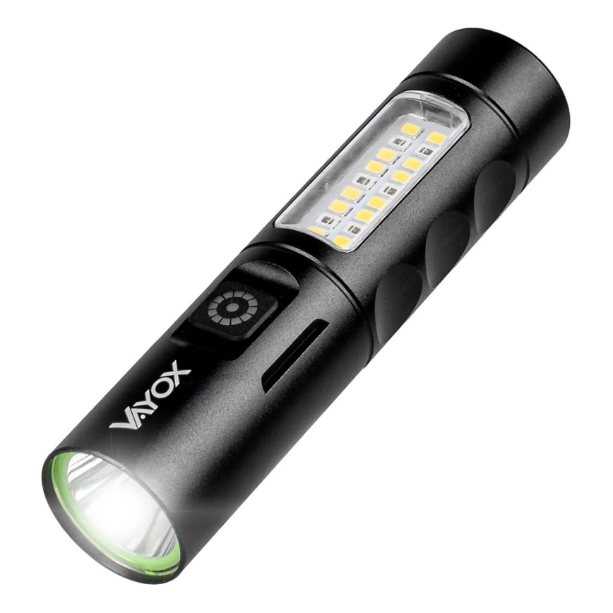 LED Hämardatav laetav taskulamp koos punase tulega LED/5W/5V IPX4 250 läikiv 2000 mAh