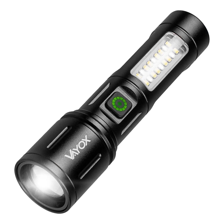 LED Hämardatav laetav taskulamp koos punase tulega LED/5W/5V IPX4 260 läikiv 2000 mAh
