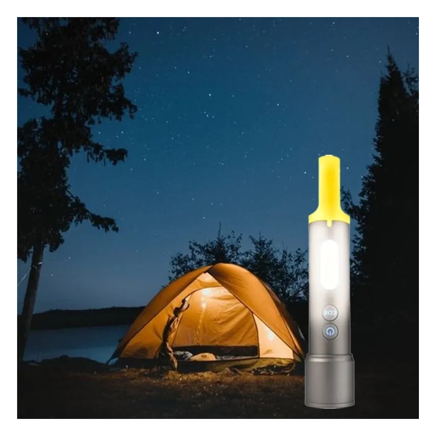LED Hämardatav laetav taskulamp LED/10W/5V IPX4 1200 mAh 650 lm