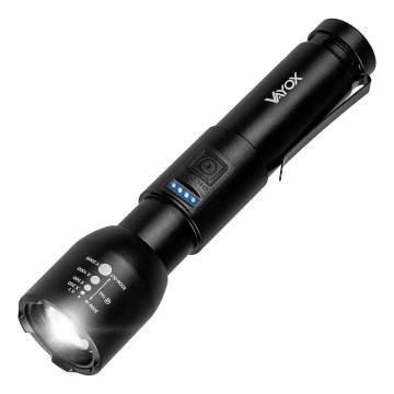 LED hämardatav laetav taskulamp LED/20W/5V IPX4 800 lm 2000 mAh