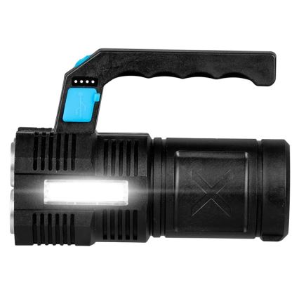 LED Hämardatav laetav taskulamp LED/5V IPX4 250 läikiv 1200 mAh