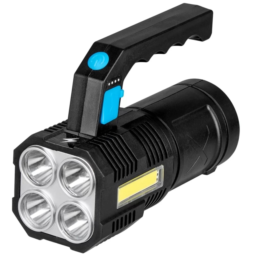 LED Hämardatav laetav taskulamp LED/5V IPX4 250 läikiv 1200 mAh